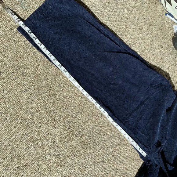 Karen Scott Cotton Corduroy Cozy Casual Dark Blue Pants Women Plus Size 18 Pocke - Picture 3 of 8